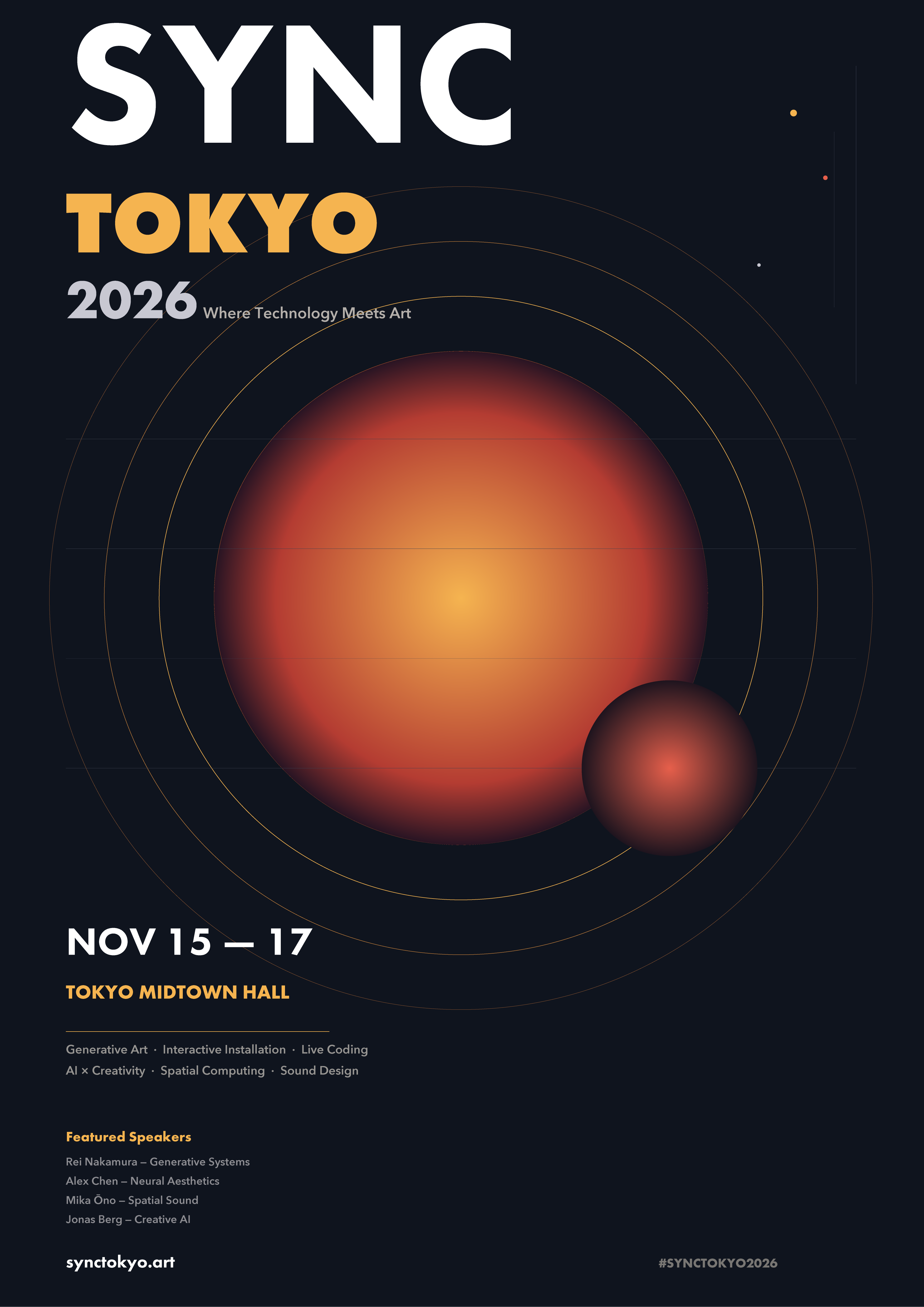 Claudeとの会話だけで制作したイベントポスター「SYNC TOKYO 2026」